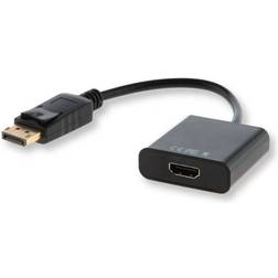 Savio DisplayPort - HDMI M-F 0.2m