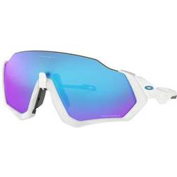 Oakley Flight Jacket - Matte White Prizm Sapphire