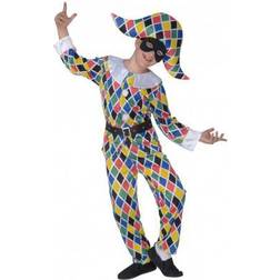 Widmann Satin Harlequin Child Costume