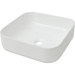 Tapwell Lavabo Cuadrado De Cerámica Blanco 39x39x13.5 cm