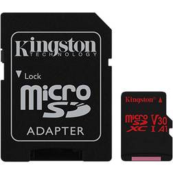 Kingston Canvas React microSDXC Class 10 UHS-I U3 V30 A1 100/80MB/s 256GB +Adapter