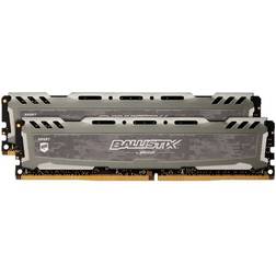 Crucial Ballistix Sport LT Gray DDR4 2666MHz 2x8GB (BLS2K8G4D26BFSBK)