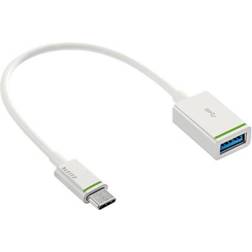 Leitz USB A-USB C 3.1 M-F 0.2m