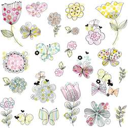 RoomMates Väggdekor Pastel Floral
