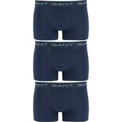 Gant Stretch Cotton Trunks 3-pak - Navy