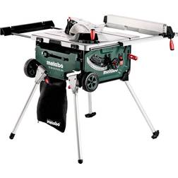 Metabo Scie circulaire de table sans fil TS 36-18 LTX BL 254 avec socle et fonction trolley, carton, 18V 4x8Ah LiHD ASC Ultra