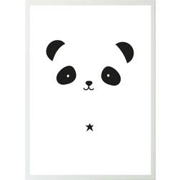 A Little Lovely Company Panda Poster 50x70cm