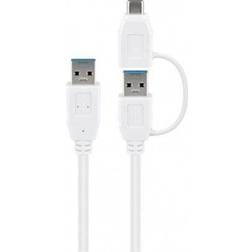 Goobay USB A-USB C/USB A 3.0 0.5m