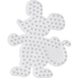 Hama Beads Midi Beads Pegboard Mouse White 312