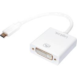 LogiLink USB-C - DVI M-F 0.1m