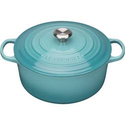 Le Creuset Teal Signature Cast Iron Round mit Klappe 3.3 L 22 cm