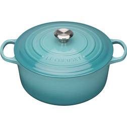 Le Creuset Teal Signature Cast Iron Round with lid 3.3 L 22 cm