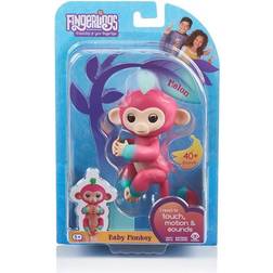 Wowwee Fingerlings Interactive Baby Monkey Toy: Melon (Pink to Green)