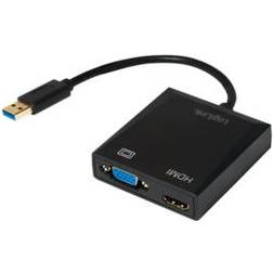 LogiLink USB A-VGA/HDMI M-F Adapter