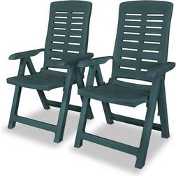 vidaXL 43896 2-pack Sedia reclinabile, Sedia da giardino per pranzo