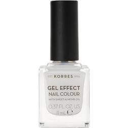 Korres Sweet Almond Gel Effect Nail Colour #02 Porcelain White 11ml