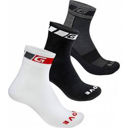 Gripgrab All-Season 3-Pack Socks Unisex - White/Black/Grey