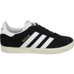 Adidas Kid's Gazelle - Core Black/Running White/Gold Metallic