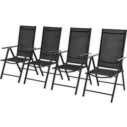 vidaXL 41731 4-pack Silla de jardín para comedor