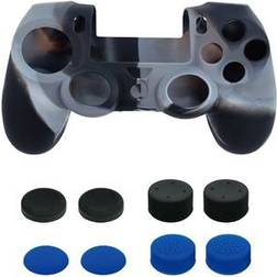 Piranha PS4 Controller 2xSkin 8xGrips