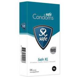 Safe Préservatifs King Size XL 10 unités Transparent