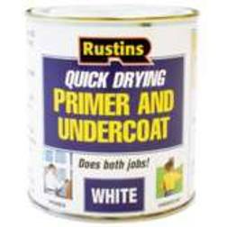 Rustins Quick Dry Primer & Undercoat Holzfarbe Weiß 0.25L
