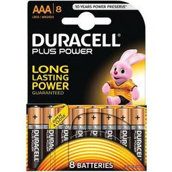 Duracell Piles Alcalines Plus LR03 AAA 1.5V (8 pcs)