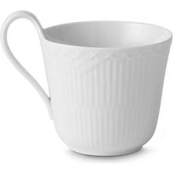 Royal Copenhagen White Fluted Half Lace Kaffekop 33cl