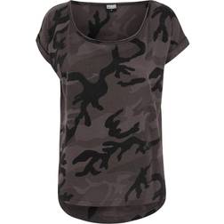 Urban Classics Camo Back Shaped T-shirt - Dark Camo