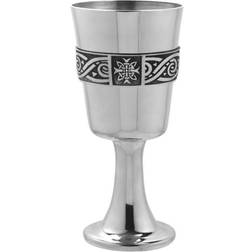 English Pewter Celtic Red Wine Glass, White Wine Glass