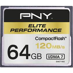 PNY Elite Performance Compact Flash 120MB/s 64GB