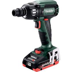 Metabo SSW 18 LTX 400 BL 18V LiHD Accu Slagmoersleutel Set (2x 4.0Ah Accu) In MetaBOX 400Nm 1/2" Koolborstelloos