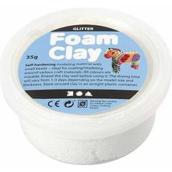 Foam Clay Glitter Clay White 35g