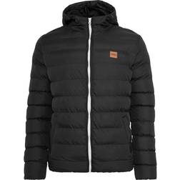 Urban Classics Basic Bubble Jacket - Black/White/Black