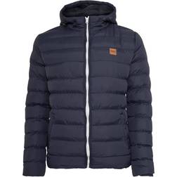 Urban Classics Basic Bubble Jacket - Navy/White/Navy