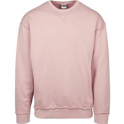 Urban Classics Oversized Open Edge Crewneck - Lightrose