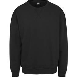 Urban Classics Oversized Open Edge Crewneck - Black