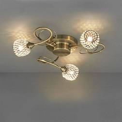 Endon Aherne Ceiling Flush Light ∅ 42.5cm
