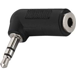 Monacor 3.5mm-3.5mm M-F Adapter Angled
