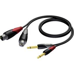 Procab Classic 2XLR-2x6.3mm M-F 1.5m