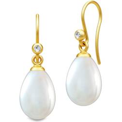 Julie Sandlau Afrodite Earrings - Gold/Pearls/Transparent