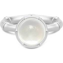 Julie Sandlau Bamboo Unity Ring - Silver/Mother of Pearl/Quartz