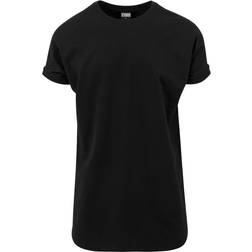 Urban Classics Long Shaped Turnup Tee - Uomo - Nero