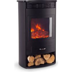 Klarstein Chimenea eléctrica Bormio 950/1900W Termostato Temporizador semanal