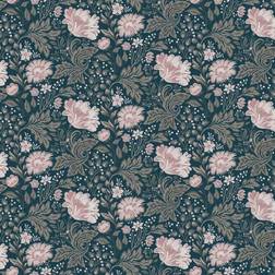 Sandberg Wallpaper Tapete Ava Dark Blue bleu/rose