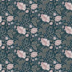 Sandberg Wallpaper Tapete Ava Dark Blue blu/rosa