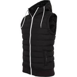 Urban Classics Small Bubble Hooded Vest - Blk/Wht