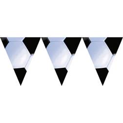 Amscan Garlands Pennant Banner Championship Soccer White/Black