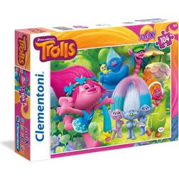 Clementoni DreamWorks Trolls SuperColor 104 Maxi Pieces