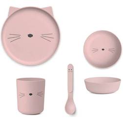 Liewood Bamboo Tableware Box Set Cat